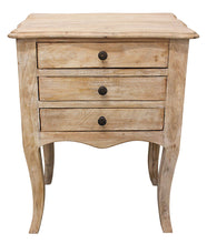 Load image into Gallery viewer, 29" Three Drawer Nightstand - Light Brown