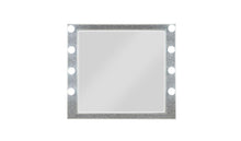 Load image into Gallery viewer, 36" Square Framed Mounted Dresser Mirror - Pearl Silver