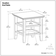 Load image into Gallery viewer, Acadian - Handcrafted End Table