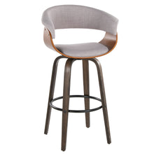 Load image into Gallery viewer, Vintage Mod - Mid Century Modern Fixed Height Barstool With Swivel & Round Footrest (Set of 2)