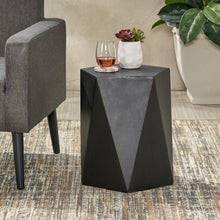 Load image into Gallery viewer, Side Table With Geometric Design