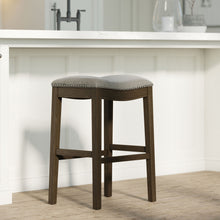 Load image into Gallery viewer, Modern Stool & Nail Head Detailing