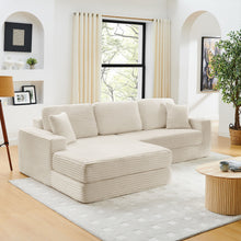 Load image into Gallery viewer, Modern Minimalist L Shape Modular Sectional Sofa, Couch