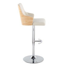 Load image into Gallery viewer, Stella - Contemporary Adjustable Barstool Stool With Swivel & Rounded T Footrest (Set of 2)