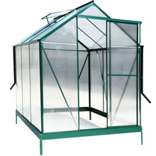 Load image into Gallery viewer, Polycarbonate house, Heavy Duty Outdoor Aluminum Walk-In House Kit With Rain Gutter, Vent And Door For Backyard Garden