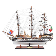 Load image into Gallery viewer, Hand Painted Model Boat (624660) - White / Dark Brown
