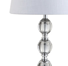 Load image into Gallery viewer, Novelty Desk Lamp With Empire Shade - Silver / Clear / White