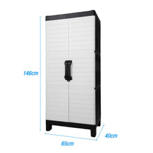 Load image into Gallery viewer, Plastic Square Accent Cabinet With Two Doors (738476) - Gray