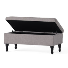 Load image into Gallery viewer, Dean - Fabric Storage Wide Tufted Rectangle Ottoman - Gray