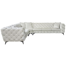 Load image into Gallery viewer, Atronia - Sectional Sofa With 4 Pillows - Beige Fabric