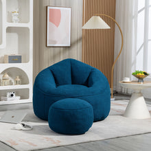 Load image into Gallery viewer, Bedding Bean Bag Sofa Chair High Pressure Foam With Footrest