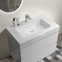 Load image into Gallery viewer, Alice - Bathroom Vanity With Large Storage, Sink Wall Mounted Floating Bathroom Vanity For Modern Bathroom, One-Piece Sink Basin Without Drain And Faucet