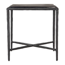 Load image into Gallery viewer, 22" Aluminum Pedestal End Table - Black