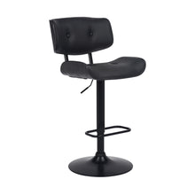 Load image into Gallery viewer, 46" Swivel, Adjustable Height Bar Chair - Black