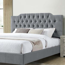 Load image into Gallery viewer, Modern Bed Frame With Tufted Upholstered Headboard