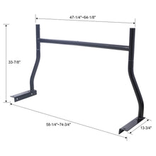 Load image into Gallery viewer, Universal Pick-Up Truck Rack 650 Lbs Adjustable Fit 2-Bars Utility Ladder Truck Cargo Rack - Black