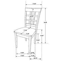 Load image into Gallery viewer, Lattice Back Dining Chair (Set of 2) - Brown