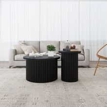 Load image into Gallery viewer, Modern Round Coffee Table And Side Table (Set of 2)