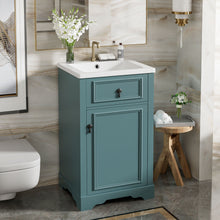 Load image into Gallery viewer, Elegant Bathroom Vanity With Ceramic Sink, Soft Close Door, Adjustable Shelf