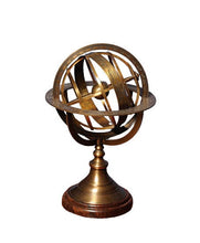 Load image into Gallery viewer, Armillary Sphere On Base - Brass