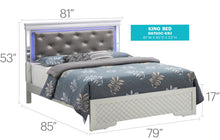 Load image into Gallery viewer, Bed With LED Light Accents Headboard