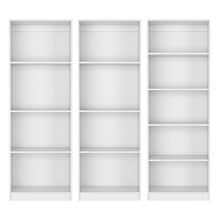 Load image into Gallery viewer, Thirteen Tier Modular Bookcase (Set of 3) (546628) - White