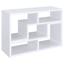 Load image into Gallery viewer, Convertable L-Shaped Bookcase With Open Shelves - White