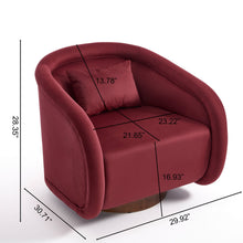 Load image into Gallery viewer, Swivel Accent Chair With 360 Degree Rotating