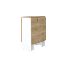 Load image into Gallery viewer, 24" Folding Sled Base Dining Table - Brown / White