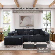 Load image into Gallery viewer, Modular Sectional Sofa, Convertible Couch With Chaise Corduroy