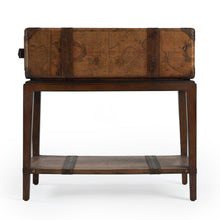 Load image into Gallery viewer, Old World Map End Table With Drawer And Shelf - Brown