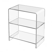Load image into Gallery viewer, Plastic Two Tier Bookcase - Clear