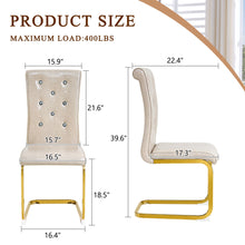 Load image into Gallery viewer, Elegant Design Alligator Skin Upholstered Dining Chairs