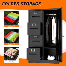 Load image into Gallery viewer, Storage Vertical Filing Cabinet With Lock