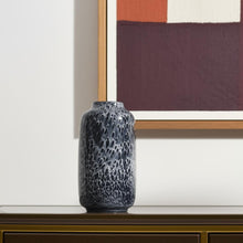 Load image into Gallery viewer, Mottled Cylinder Table Vase (608285) - Black