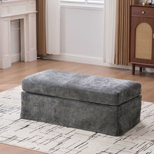 Load image into Gallery viewer, Ottoman Foot Stool With Metal Legs