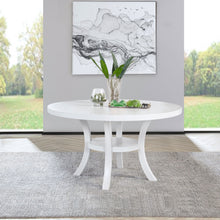 Load image into Gallery viewer, Tyler - Round Dining Table With Shelf Round Table - White