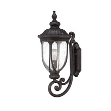 Load image into Gallery viewer, XL Cast Aluminum Glass Lantern Wall Light - Black