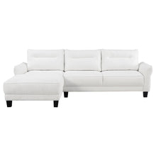Load image into Gallery viewer, Granholm - Upholstered Curved Arm Sectional Sofa - White