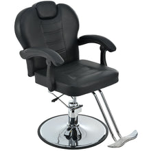 Load image into Gallery viewer, Classic Reclining Barber Chair Salon Chair For Hair Stylist With Heavy Duty Hydraulic Pump, 360° Rotation, Tattoo Chair Shampoo Beauty Salon Equipment, Max Load Weight 330 Lbs