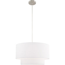 Load image into Gallery viewer, 15" Dimmable Chandelier With Shades - Nickel