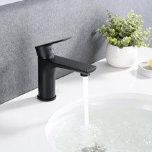 Load image into Gallery viewer, Modern Bathroom Sink Faucet Single Handle Brass Countertop Mount