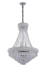 Load image into Gallery viewer, Empire Multi Light Crystal And Metal Dimmable Chandelier - Clear / Silver