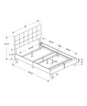 Load image into Gallery viewer, Bed, Upholstered, Frame Only, Transitional