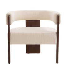 Load image into Gallery viewer, Modern Upholstered Accent Arm Chair With Barrel Back Design