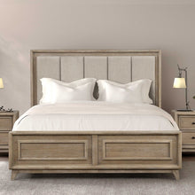 Load image into Gallery viewer, Contemporary Bed With Padded Headboard
