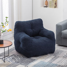 Load image into Gallery viewer, Soft Teddy Fabric Tufted Foam Bean Bag Chair With Teddy Fabric