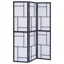 Load image into Gallery viewer, Reese - 3 Panel Room Divider Folding Shoji Screen With Accents - Beige / White