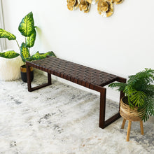 Load image into Gallery viewer, Christina - Bench - Cognac / Dark Brown / Tan