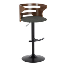 Load image into Gallery viewer, Cosi - Mid Century Modern Adjustable Barstool With Swivel With Rounded T Footrest (Set of 2)
